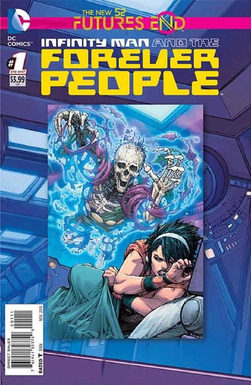 Infinity Man and the Forever People Futures End #1 3D Motion Cover