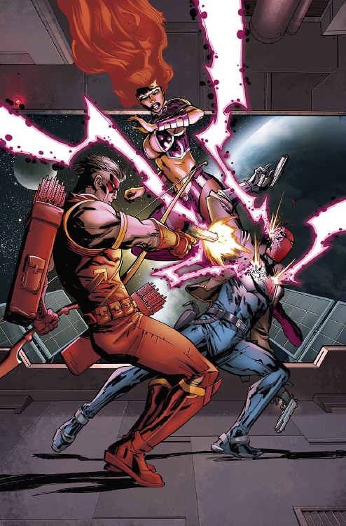 Red Hood and the Outlaws Futures End #1 3D Motion Cover