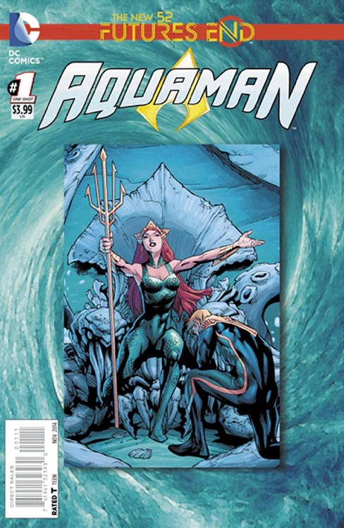 Aquaman Futures End #1 3D Motion Cover