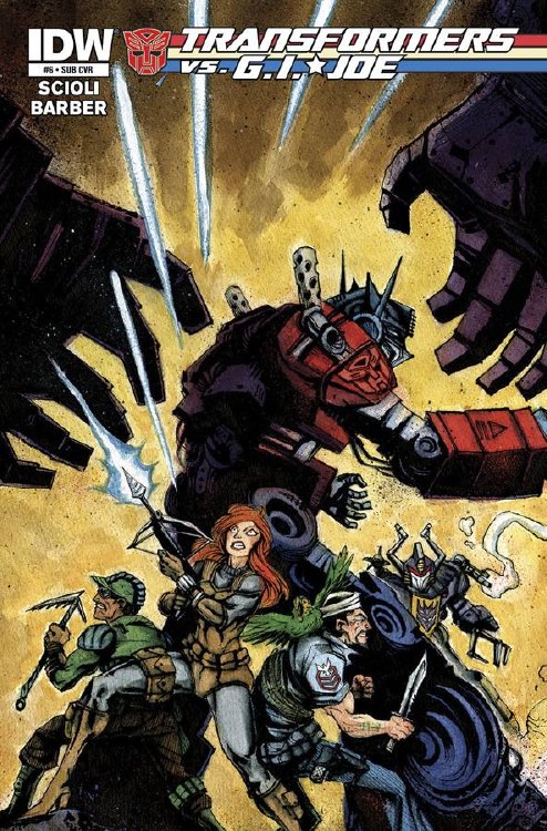 Transformers Vs Gi Joe #6 Subscription Var