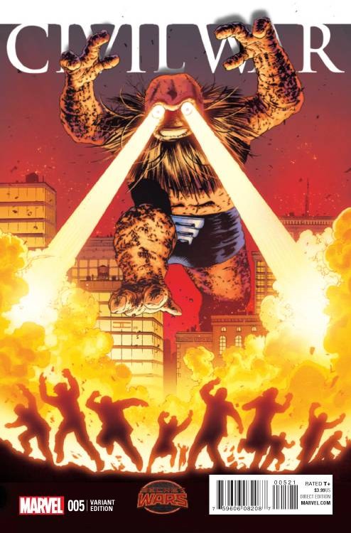 Civil War #5 Cassaday Kirby Monster Var