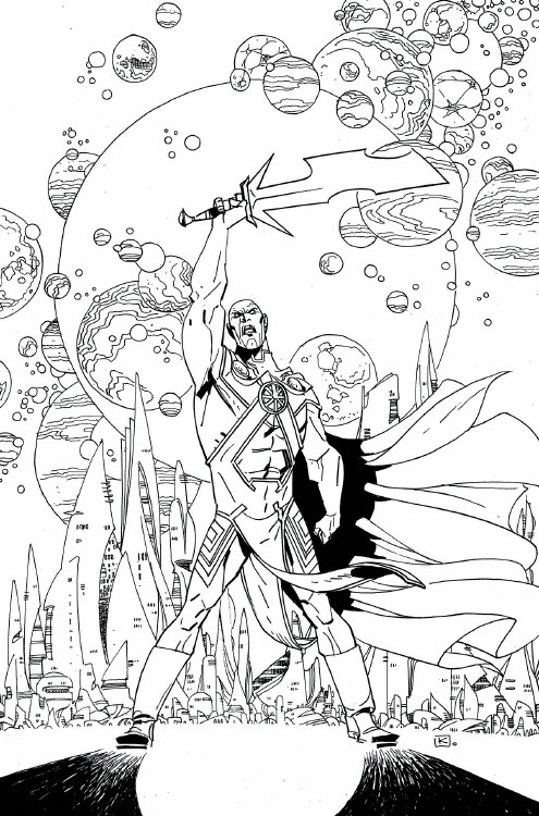 Martian Manhunter #8 Adult Coloring Book Variant Ed