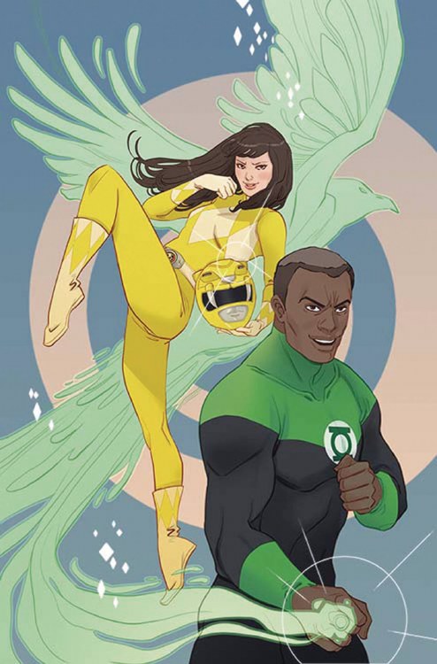 Justice League Power Rangers #1 (of 6) Green Lantern Yellow Ranger Variant