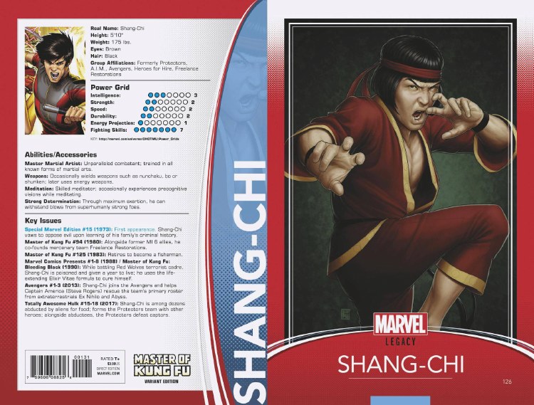 Master of Kung Fu #126 Christopher Trading Card Leg