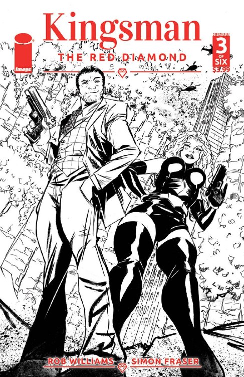 Kingsman Red Diamond #3 (of 6) Cvr B B&W Greene (Mr)