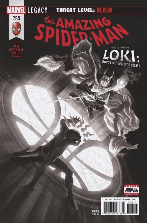 Amazing Spider-Man #795 Alex Ross B & W 3rd Ptg Var