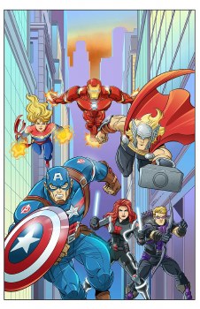 Marvel Action Avengers #8 10 Copy Incv Brizuela (Net) (C: 1-