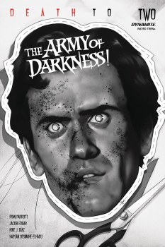 Death To Army of Darkness #2 50 Copy Oliver B&W Var SIGNED BY JACOB EDGAR