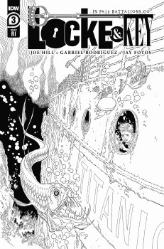 Locke & Key In Pale Battalions Go #3 (of 3) Rodriguez 1:10 Sketch Var