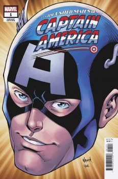 United States Captain America #1 (of 5) Nauck Headshot Var
