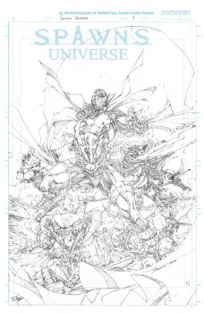 Spawn Universe #1 Cvr G Booth B&W Sketch 50 Copy Var
