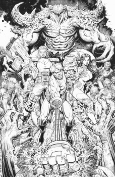 Skybound X #3 Cvr H Adams B&W 25 Copy Var