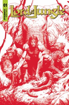 Lord of the Jungle #1 Cvr Y 10 Copy Foc Gary Frank Blood Red Var