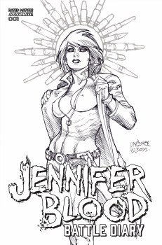 Jennifer Blood Battle Diary #1 Cvr E 10 Copy Incv Linsner Li
