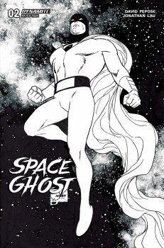 Space Ghost #2 Cvr U Foc Quesada B&W Original