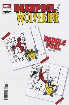 Deadpool Wolverine #1 Doodlepool Var