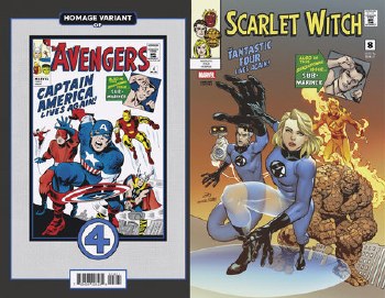 Scarlet Witch #8 Marcus To Fantastic Four Homage Var