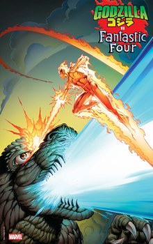 Godzilla Vs Fantastic Four #1 Mark Bagley Foil Var (Net)