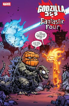 Godzilla Vs Fantastic Four #1 Skottie Young Var