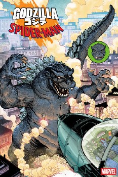 Godzilla Vs Spider-Man #1 Nick Bradshaw Monster Homage Var