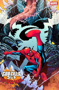 Godzilla Vs Spider-Man #1 Bradshaw Venomized Godzilla Var