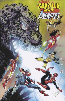 Godzilla Vs Avengers #1 25 Copy Incv Tony Daniel Var