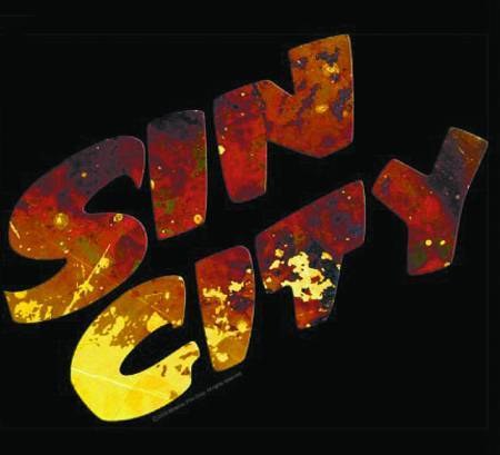 Sin City Copper Logo T/S Med (