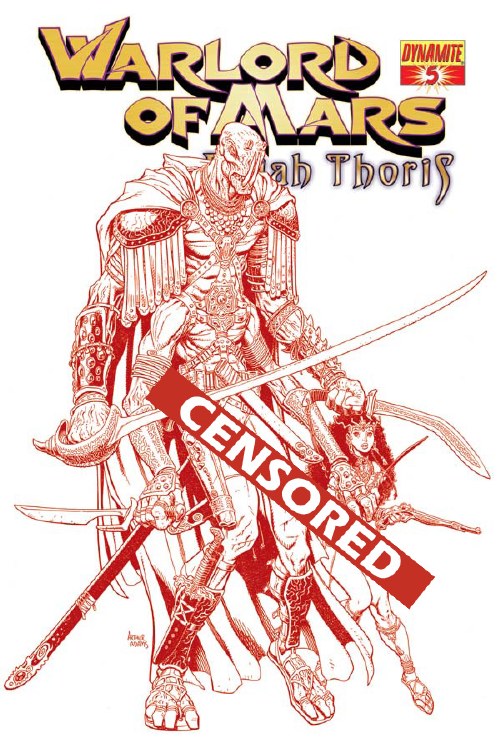 Warlord of Mars Dejah Thoris #5 Adams Mars Red Risque Reorder Cvr