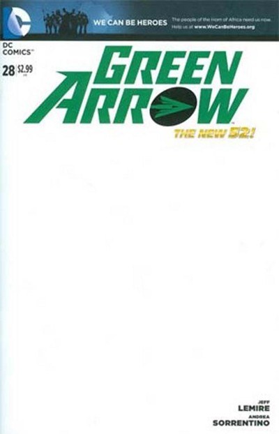 Green Arrow #28 Blank Cvr Var