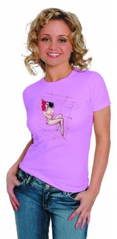 Harley Quinn Crazy By Hughes Womens T/S Sm