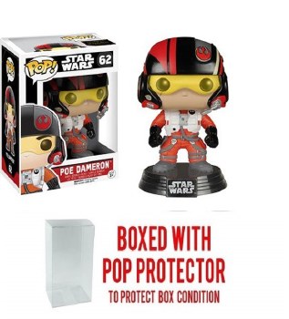 Pop Star Wars E7 Poe Dameron Vinyl Fig (w/ Protector)