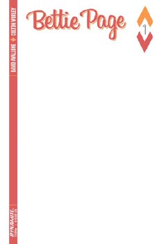 Bettie Page #1 Cvr L Blank Authentix Ed
