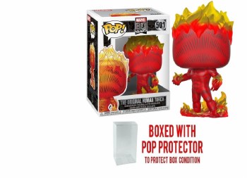 Pop Marvel 8oth First Appearance Human Torch Vinyl Figure w/ Pop Protector