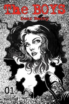 Boys Dar Becky #1 Robertson B&W Foc Incv 15 Copy Var