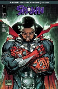 Spawn #311 Cvr B Mcfarlane
Chadwick Bosemen Tribute Cover