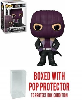 Pop Falcon and Winter Soldier Baron Zemo Vin Fig w/ Pop Protector