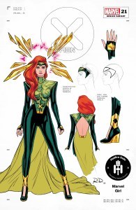 X-Men #21 Dauterman Jean Grey Design Var