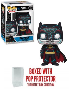 Pop Heroes Dia De Los DC Batman Vinyl Fig w/ Pop Protector