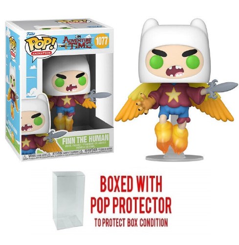 Pop Animation Adventure Time Ultimate Wizard Finn Vinyl Fig w/ Pop Protector