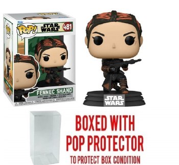 Pop Star Wars Book of Boba Fett Fennec Shand Vin Fig w/ Pop Protector