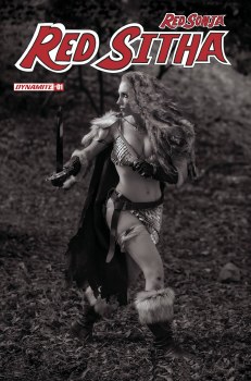 Red Sonja Red Sitha #1 Cvr Q 7 Copy Foc Incv Cosplay B&W