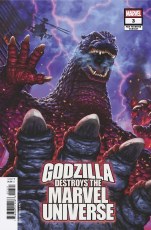 Godzilla Destroys the Marvel Universe #3 Yuji Kaida Var
