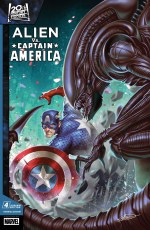 Alien vs Captain America #4 Manhanini Var