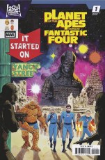 Planet of the Apes Vs Fantastic Four #1 Peralta Homage Var