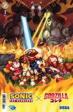 Sonic the Hedgehog x Godzilla #1 Cvr B Fonseca