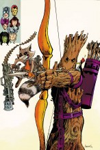 Avengers World #15 Rocket Raccoon and Groot Var