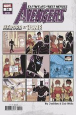 Avengers #36 Gurihiru Heroes At Home Var