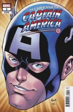 United States Captain America #1 (of 5) Nauck Headshot Var