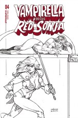 Vampirella Vs Red Sonja #4 Cvr P 10 Copy Foc Incv Linsner Li