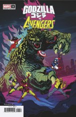 Godzilla Vs Avengers #1 Dave Bardin Var